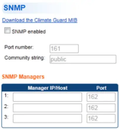 SNMP CONFIGURATION
