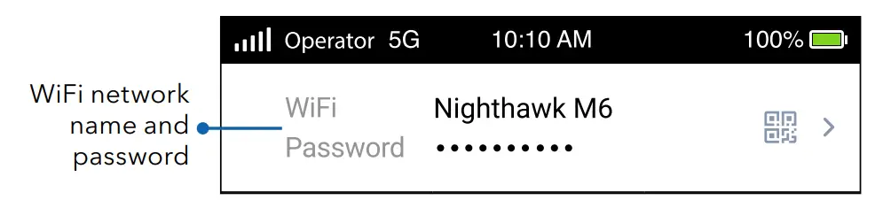 NETGEAR MR6110 5G Mobile Router - WiFi network