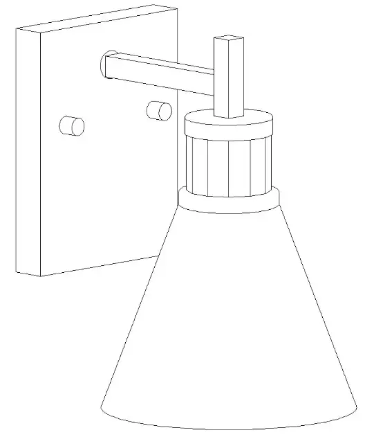 ZEVNI Z M8VY7BUY 48W1 Modern 1 Light Black Bathroom Vanity Light