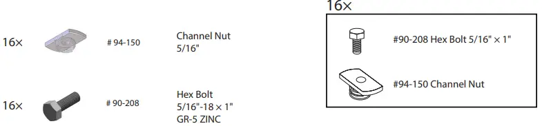 RANGER DESIGN 6550-FTS Shelving Track Kit-fig3