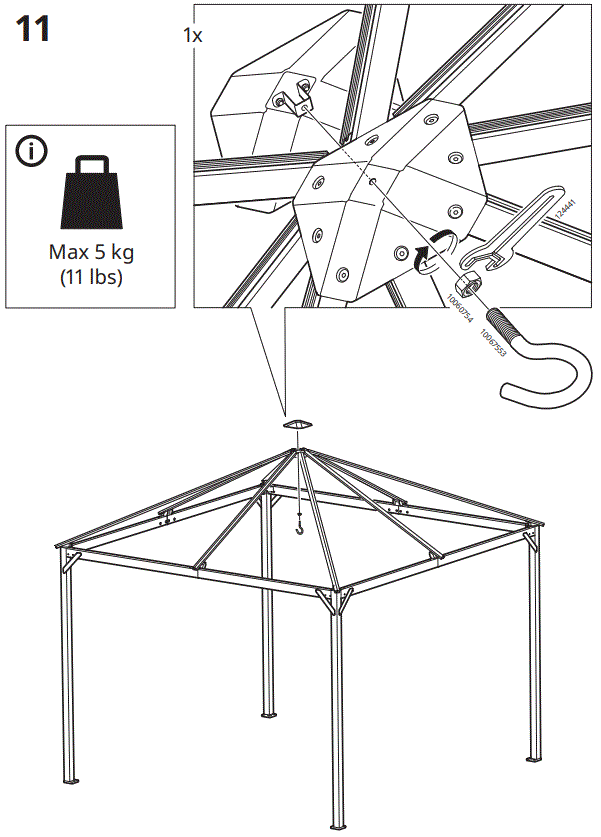 IKEA-FAGELON-300x300-cm-Gazebo-fig-15