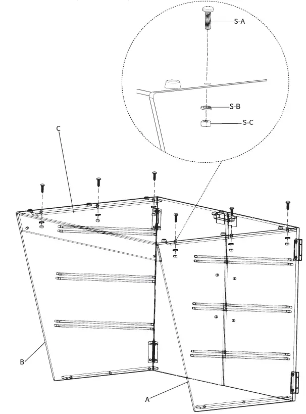 V I V O CANDY-DSPY3 3 Tray Acrylic Display Case 2