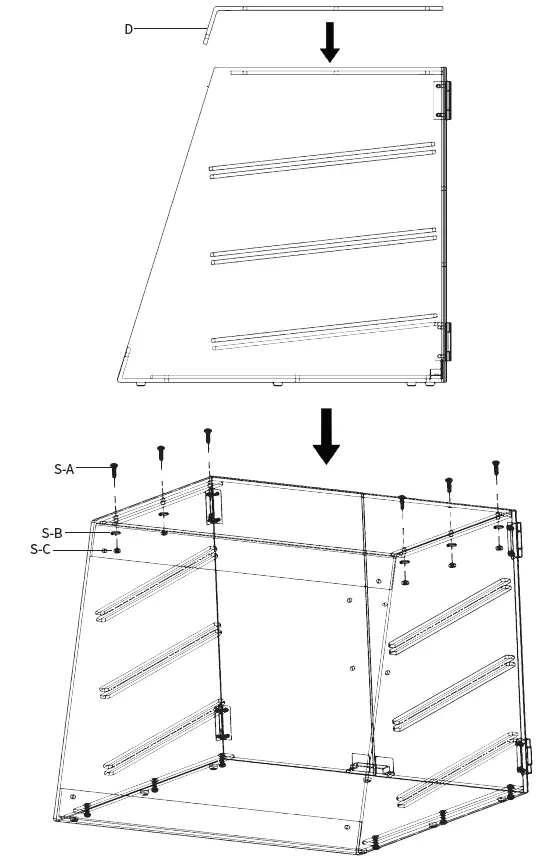 V I V O CANDY-DSPY3 3 Tray Acrylic Display Case 3