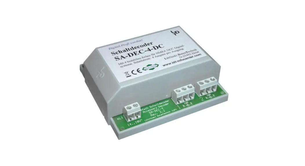 Littfinski Datentechnik Sa-dec-4-dc-b 4-fold Switch Decoder Instruction Manual