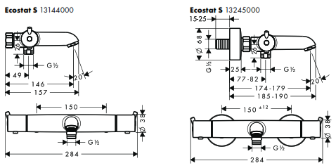 hansgrohe Ecostat Mixers - Figure10