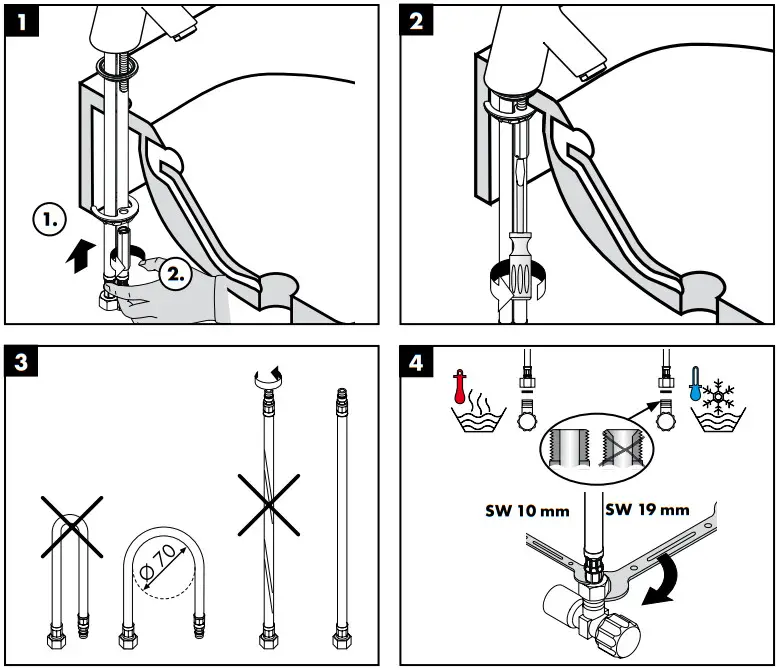 hansgrohe 31711000 Focus S Chrome Basin Mixer - Fig 1