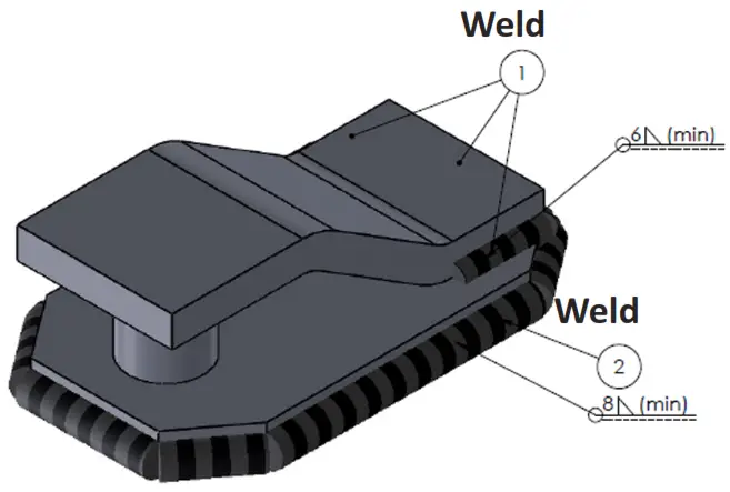 ACTIVE FABRICATIONS 3405FHD 3.5 Tonne Safety Chain Attachment - Description