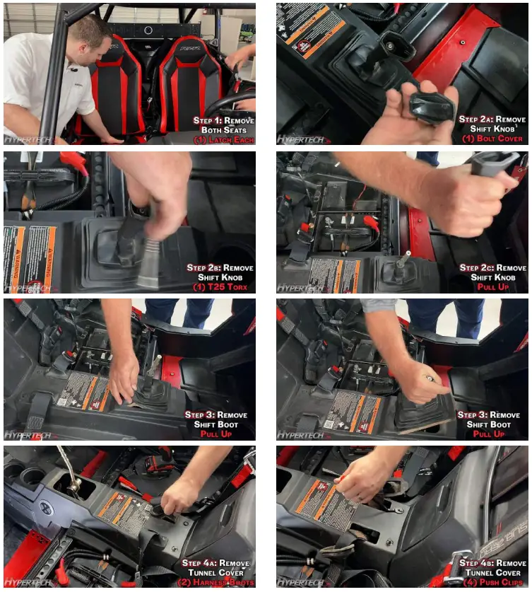 HYPERTECH 3001006 Rip It Pistol Grip Shifter - Grip Shifter