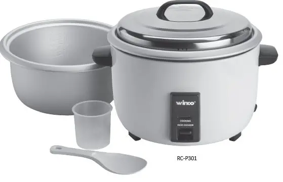 winco RC-P301 Commercial Electric Rice Cooker Instruction Manual-product