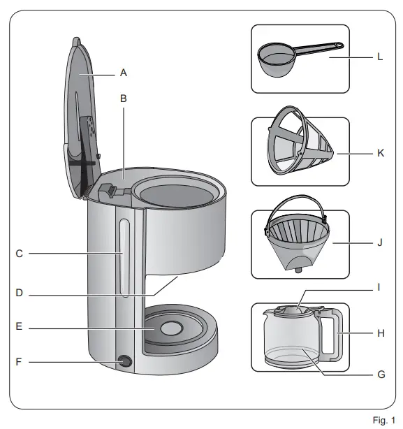 Ariete-1394-00-Filter-Coffee-Maker-FIG-1