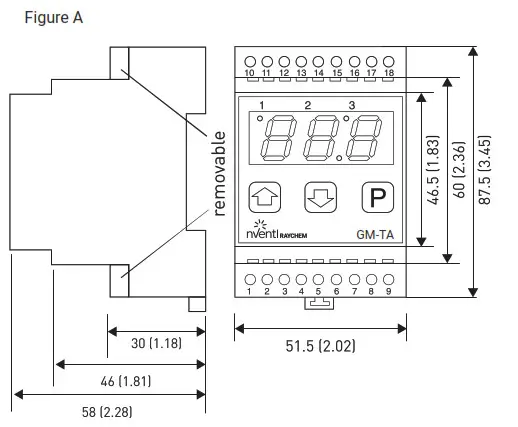 nVent GM-TA Thermostat - Figure A