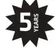 5 years icon