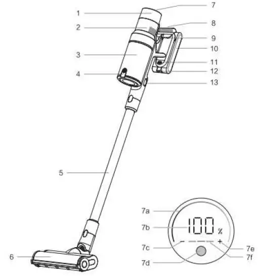 Livoo-DOH132-2-in-1-Cordless-Stick-Vacuum-Cleaner-fig 2