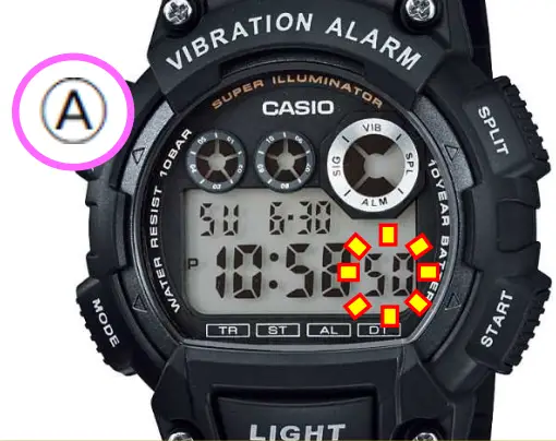 CASIO 3416 DST Setting-Module - fig 2