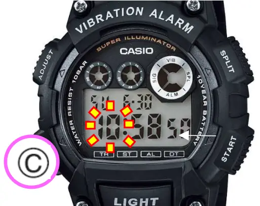 CASIO 3416 DST Setting-Module - fig 3
