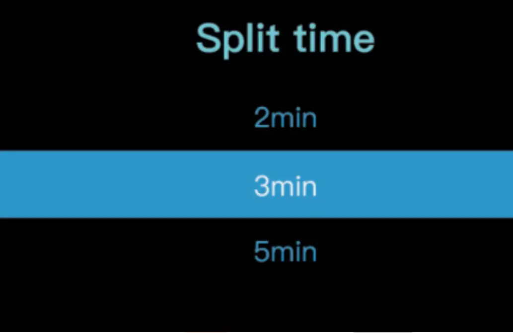 Split time