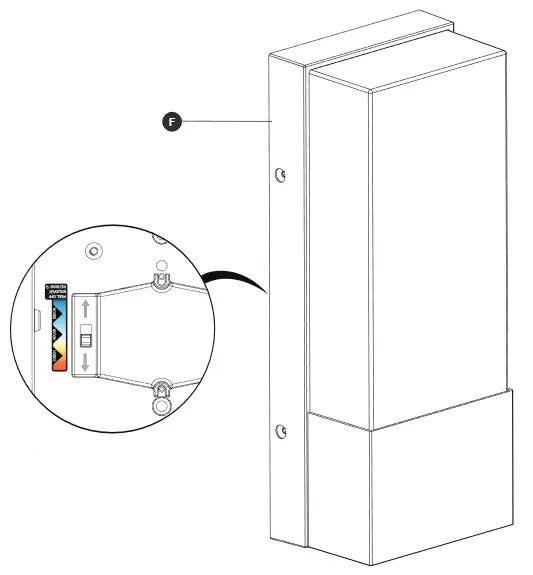 artika OUT-DIC-HD2BL LED Wall Light - TUNABLE WHITE