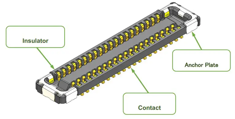 KYOCERA 5861 Series 0 35mm Pitch Board to Board Connector - PART NAMES 2