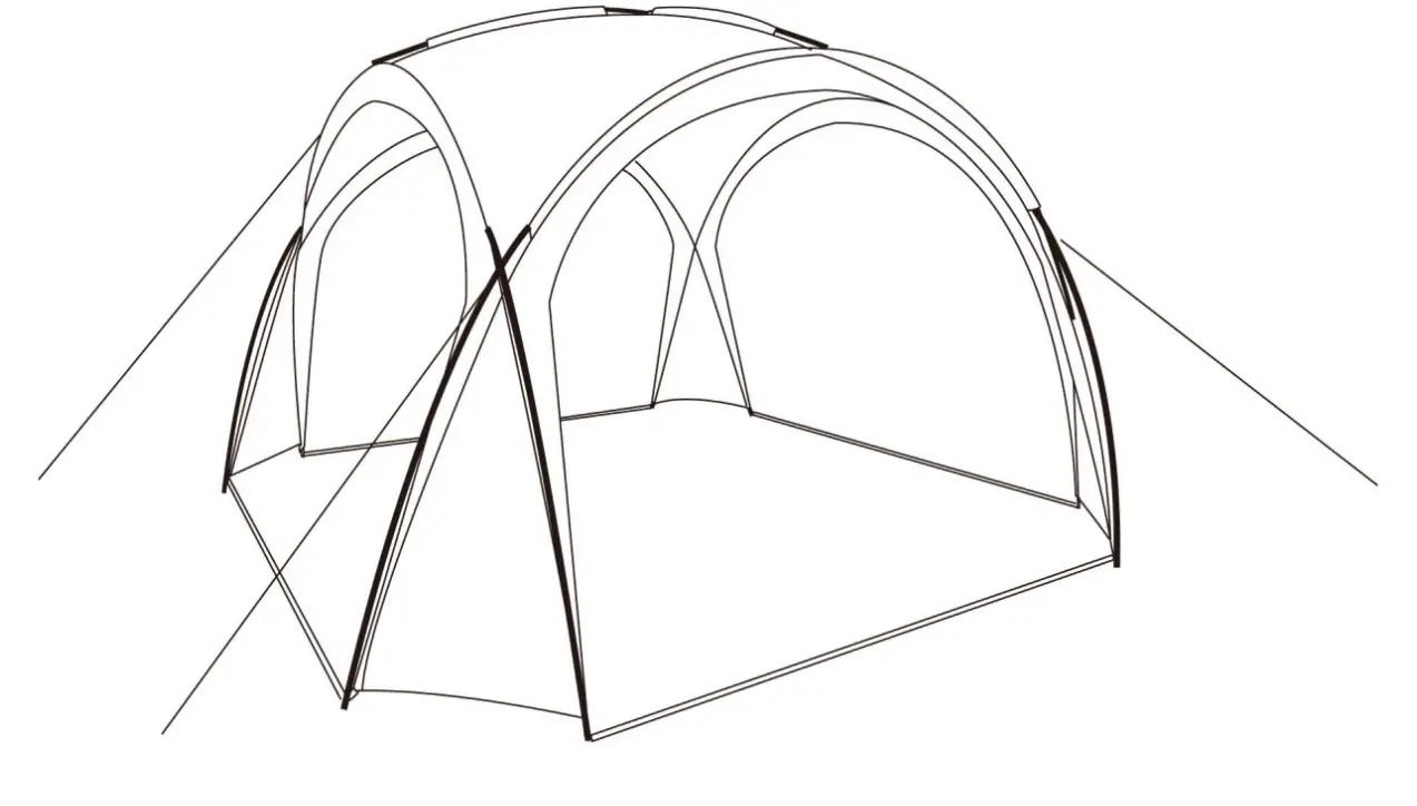 Outsunny 84C-110 Domed Garden Gazebo Tent