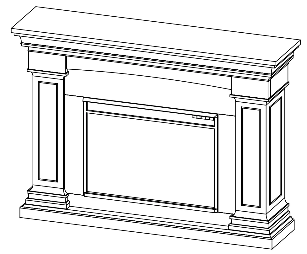 real flame 8290E Mantel Electric Fireplace