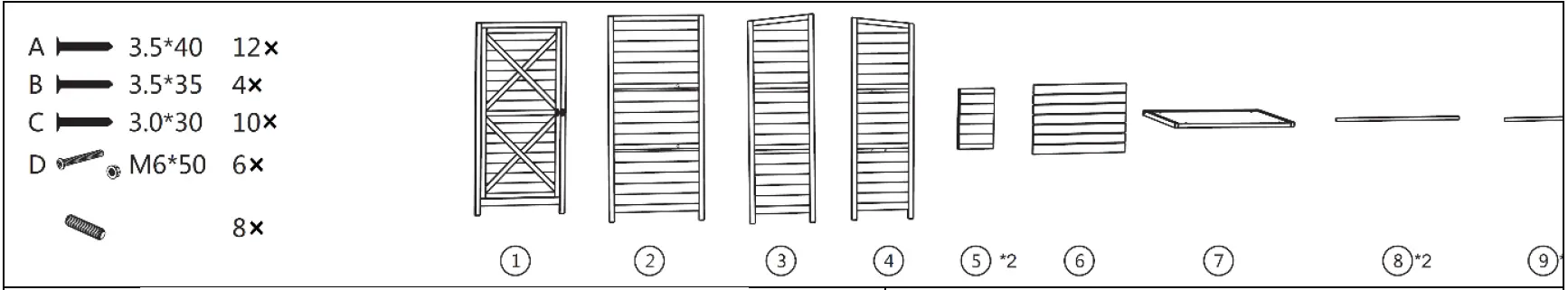 wiltec 52422 Compact Tool Shed with Flat Roof and Door 1