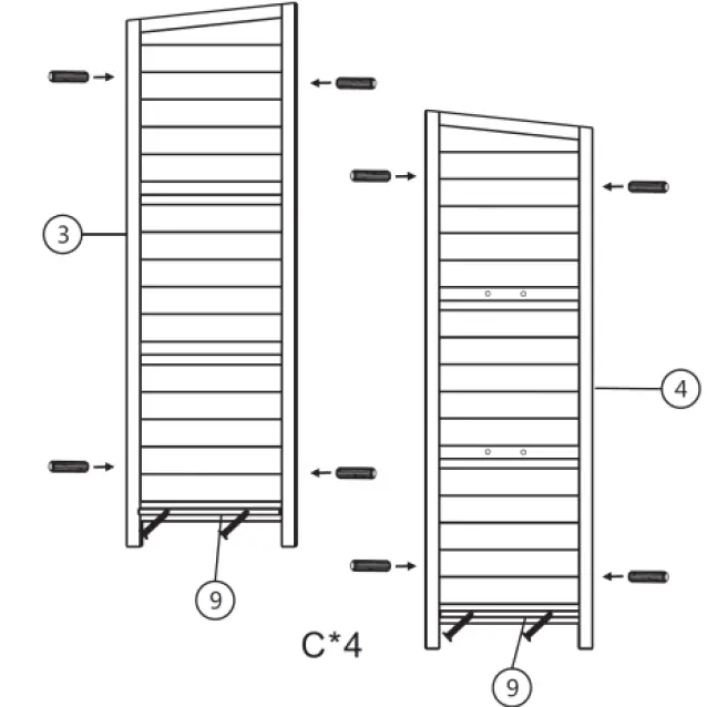 wiltec 52422 Compact Tool Shed with Flat Roof and Door 3