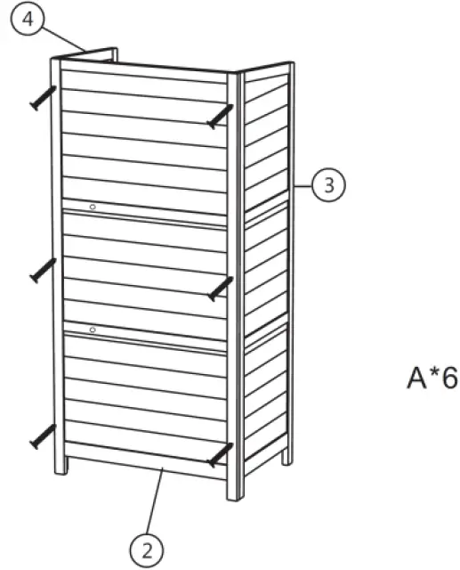 wiltec 52422 Compact Tool Shed with Flat Roof and Door 4