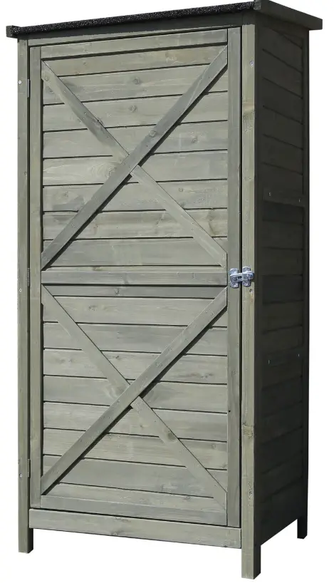 wiltec 52422 Compact Tool Shed with Flat Roof and Door product
