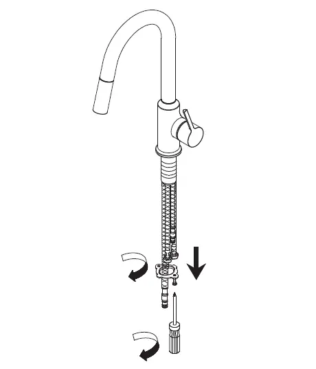 PROFLO-PFXC4017CP-Single-Handle-Pull-Down-Kitchen-Faucet-FIG- (2)