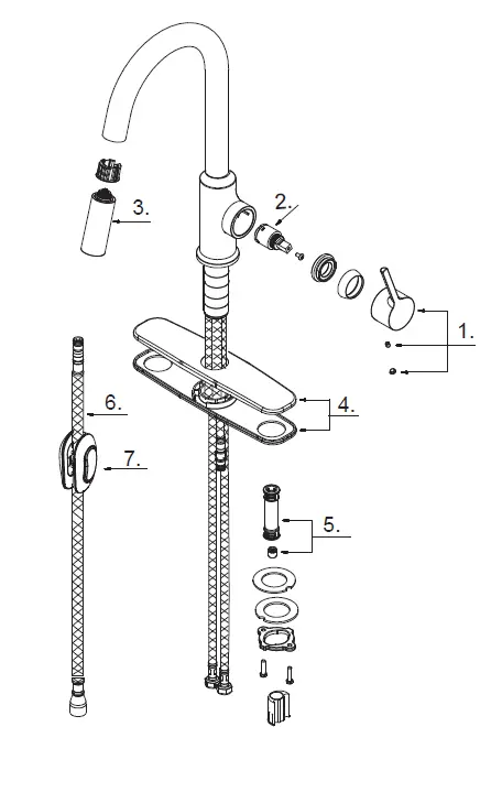PROFLO-PFXC4017CP-Single-Handle-Pull-Down-Kitchen-Faucet-FIG- (9)