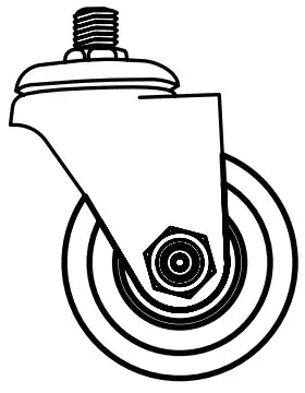 HMF 6750-76MM Heavy Duty Castors Lowerable - Casters