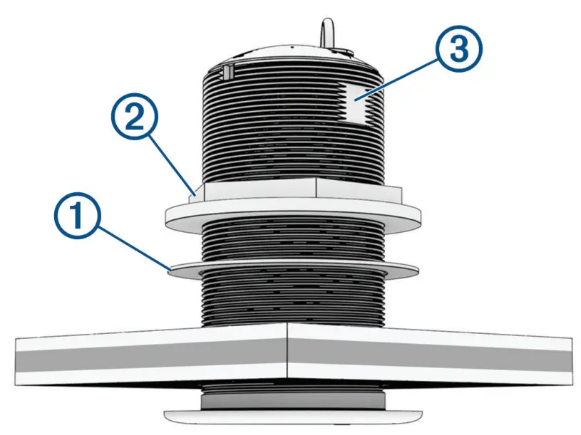 Installing the Transducer in a Fiberglass Hull