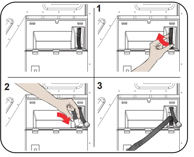 Connecting the Water Discharge Hose