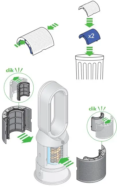 Changing your HEPA+Carbon filter