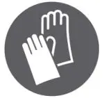 Wear protective gloves icon