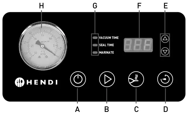 HENDI 201671 Profi Line Vacuum Chamber Packaging Machine - Fig 2