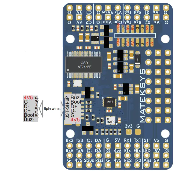 MATEKSYS-F405-WTE-Flight-Controller-fig 2