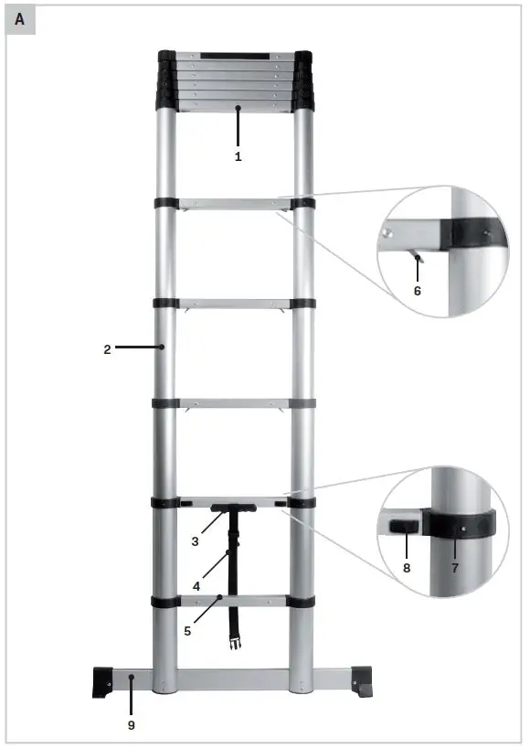 VONROC-TL504XX-Telescopic-Ladder-FIG-1