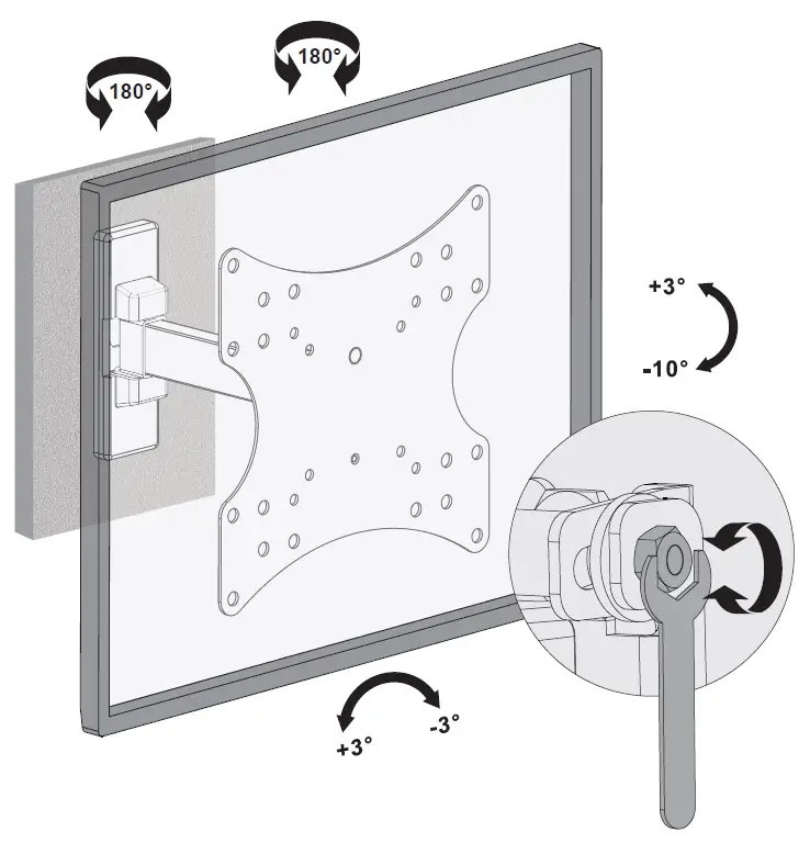 FONESTAR-MOV-222N-Full-Motion-TV-Wall-Mount-fig-10