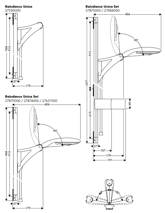 hansgrohe RAINDANCE E Shower Set - Figure1