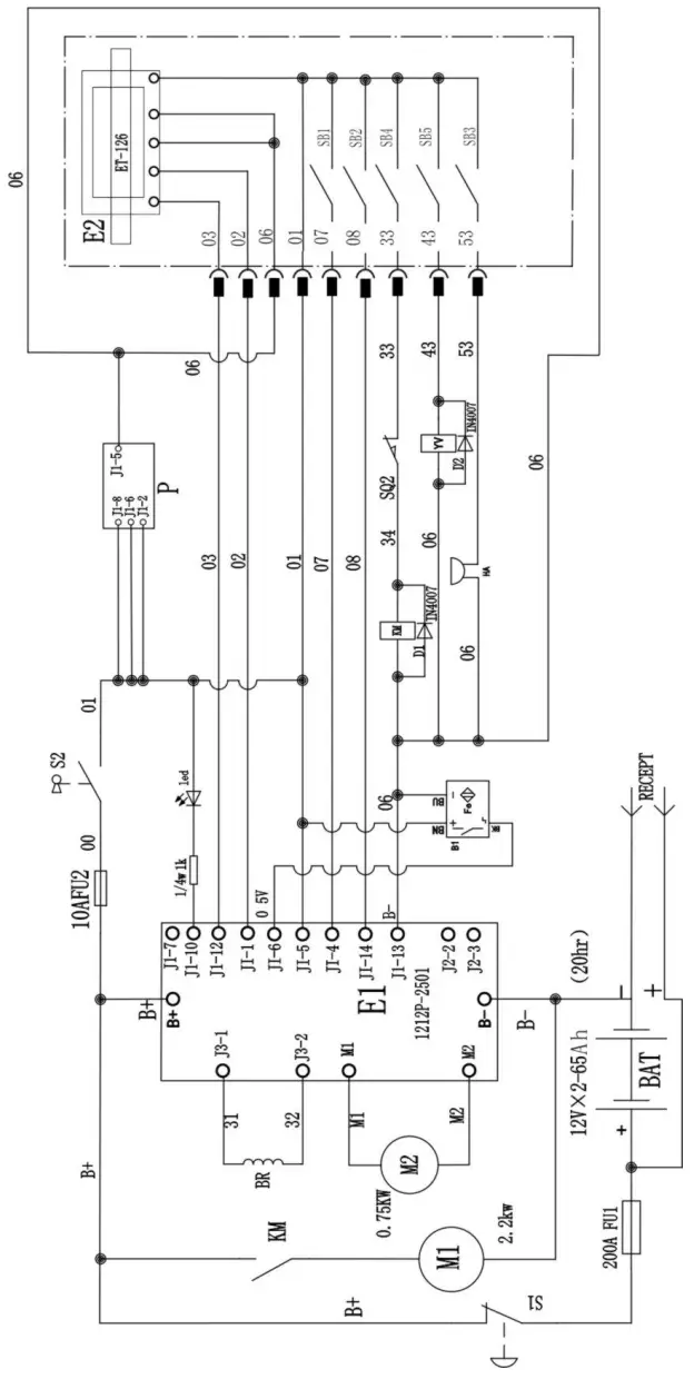 Kaixun CDD-B10 Electric Stacker - ELECTRIC CIRCUIT