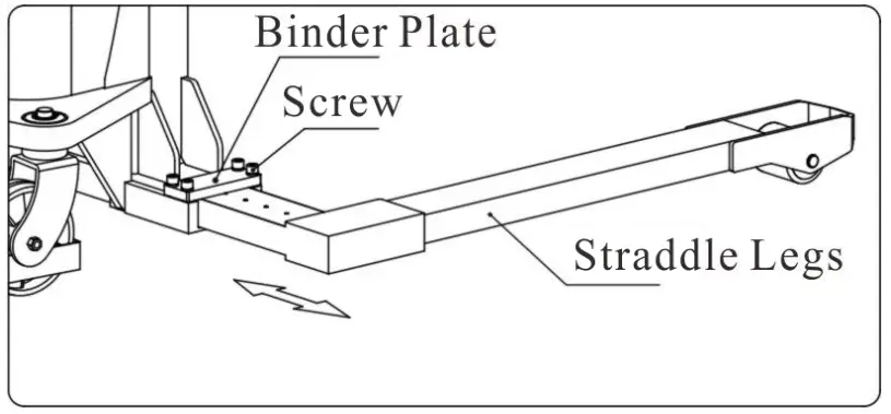 Kaixun CDD-B10 Electric Stacker - STRADDLE LEGS