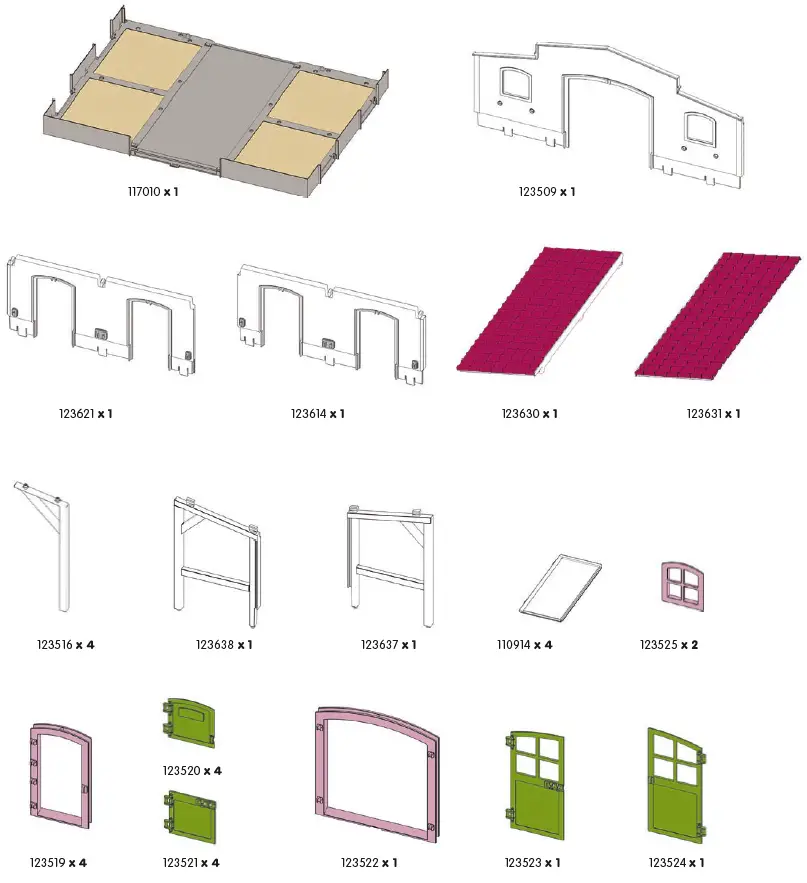 schleich-42344-Riding-Centre-with-Rider-and-Horses-fig- (1)