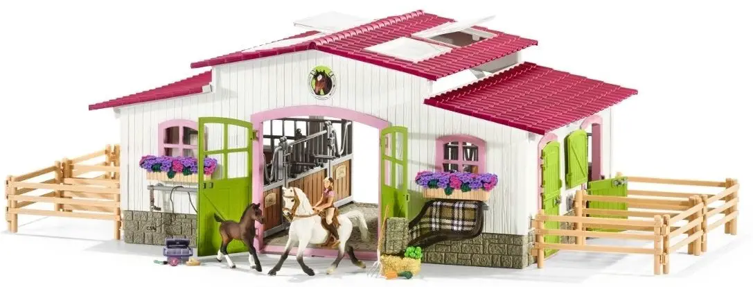 schleich-42344-Riding-Centre-with-Rider-and-Horses-product