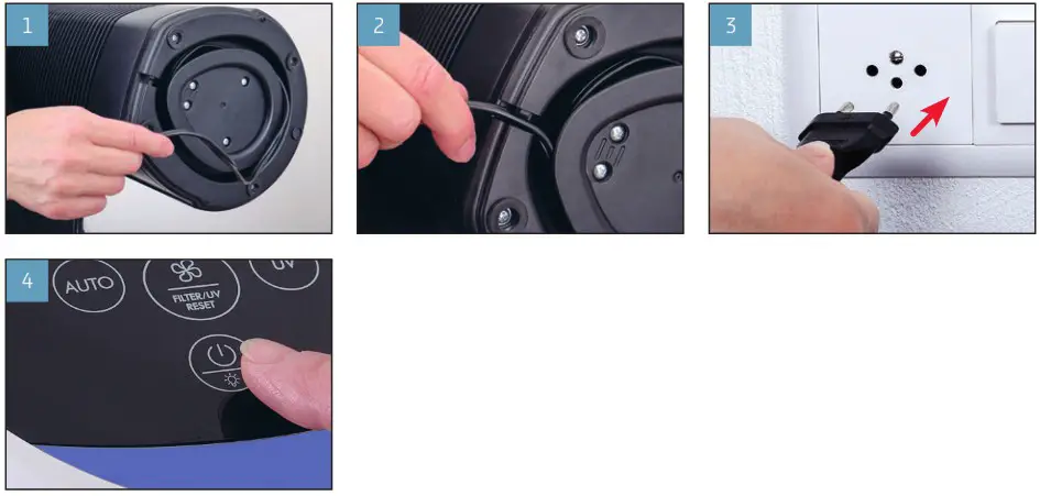 BONECO P370 Air Purifier with 5 Stage Cleaning Function - FIRST USE