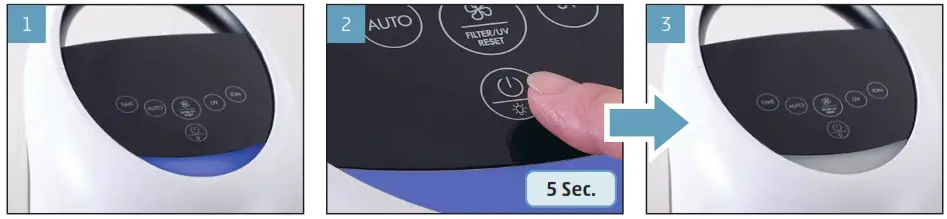 BONECO P370 Air Purifier with 5 Stage Cleaning Function - NIGHT MODE