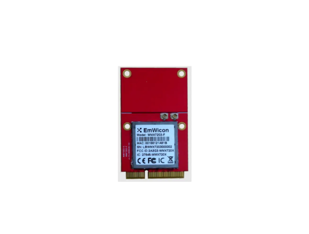 Emwicon Wmx7203-f Wifi 6e Bt 5.2 Mini Pcie Module User Guide