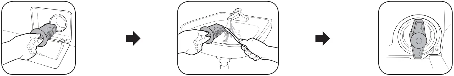 SAMSUNG WW11BB534DAES7 Washing Machine - Debris filter
