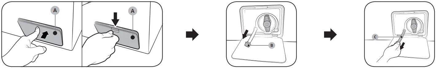 SAMSUNG WW11BB534DAES7 Washing Machine - Emergency drain