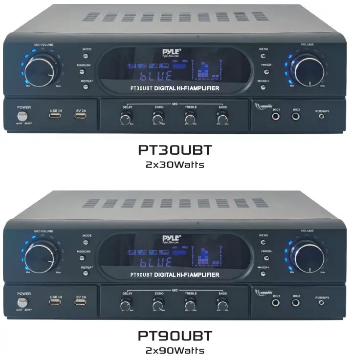 PYLE PT30UBT Home Theater Wireless BT Streaming Receiver Amplifier